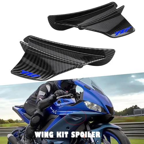 Para YAMAHA YZF R1 R3 R6 R7 R15 R25 R125 R1M YZFR1 YZFR3 YZFR6 YZFR7 alerón de motocicleta accesorios aerodinámicos