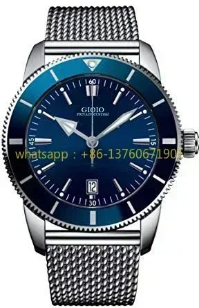 Luxury New Superocean Automatic Mechanical Men Watch Black Blue Ceramic Stainless Steel Sapphire Glass Watches