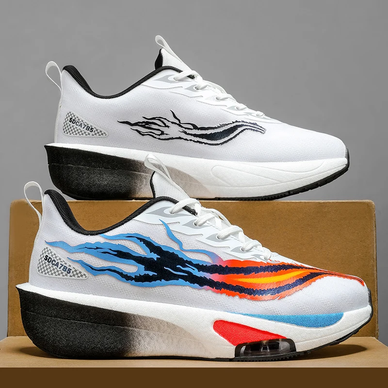 

Men Running Shoes Carbon Plate Marathon Speciality Sports Breathable Lightweight Women's Comfortable Nonskid Leisure Sneakers