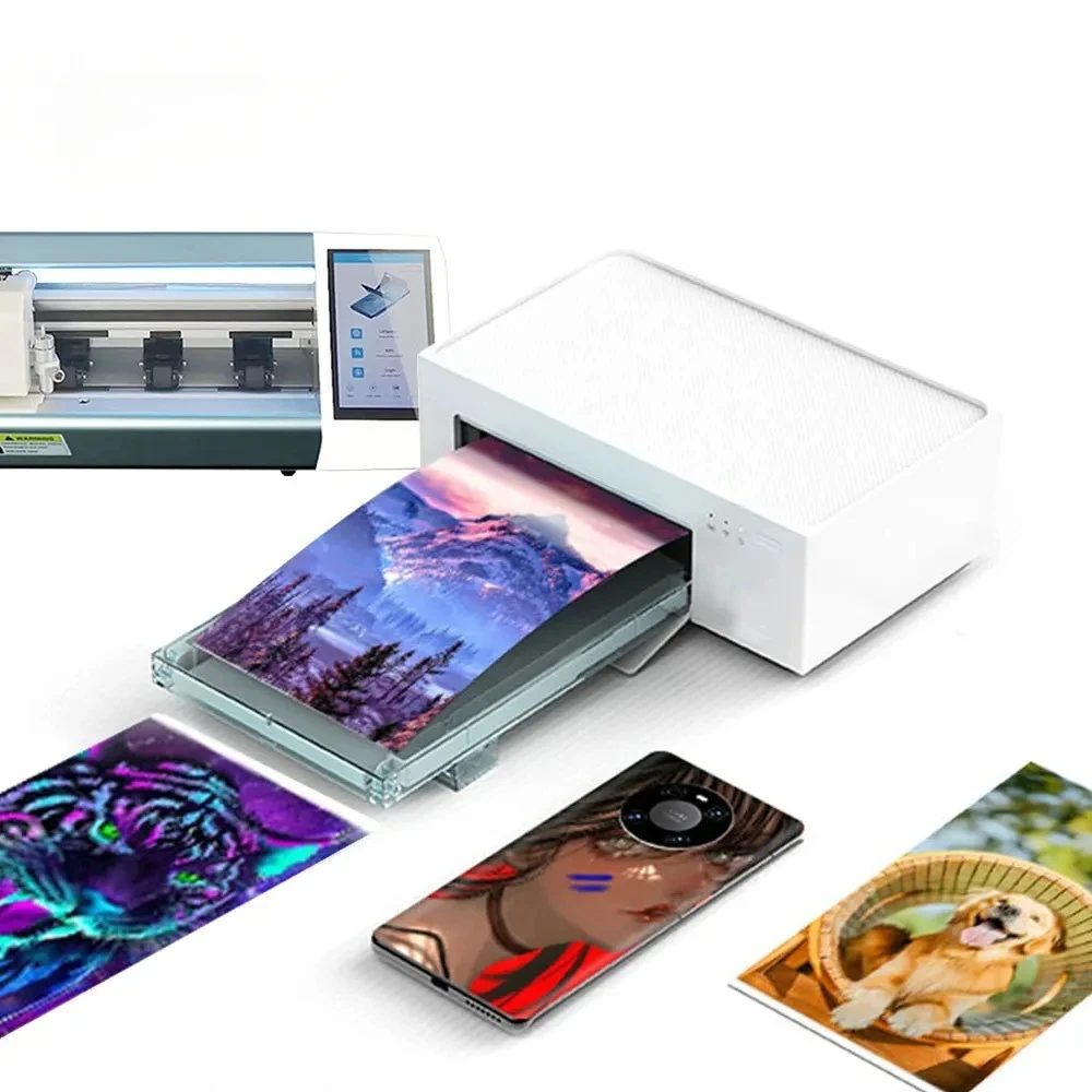 Portable Mini Thermal Sublimation Photo Printer for DIY Screen Protector Cutting Machines Smartphone Accessories for HZY