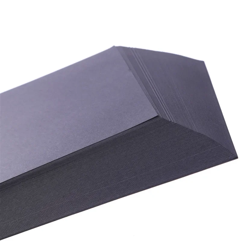 50 sheets A3/A4 pure wood pulp black cardboard paper 80/120/180/230g Upscale Thick Child Handmade Copy Paper Office Supply