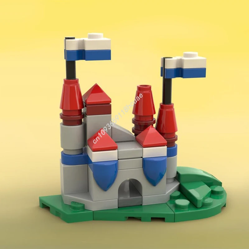 

43 шт. MOC микрозамковый замок, строительные блоки, образовательный кирпич, детская игрушка на день рождения, развивающая терпение, Рождественская игрушка в подарок