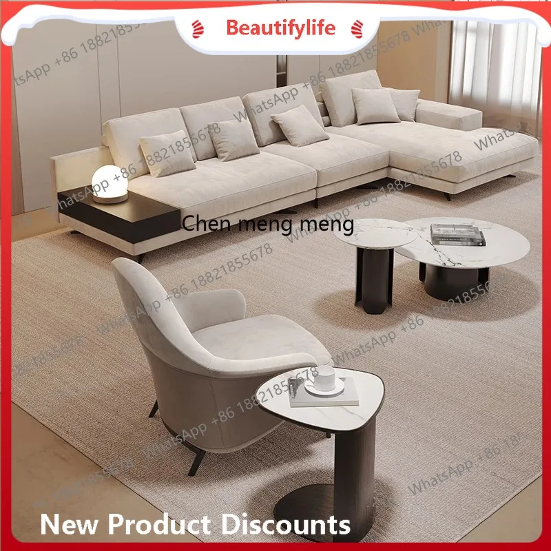 

a38 Fabric sofa poliform corner combination concubine sofa villa, designer sofa