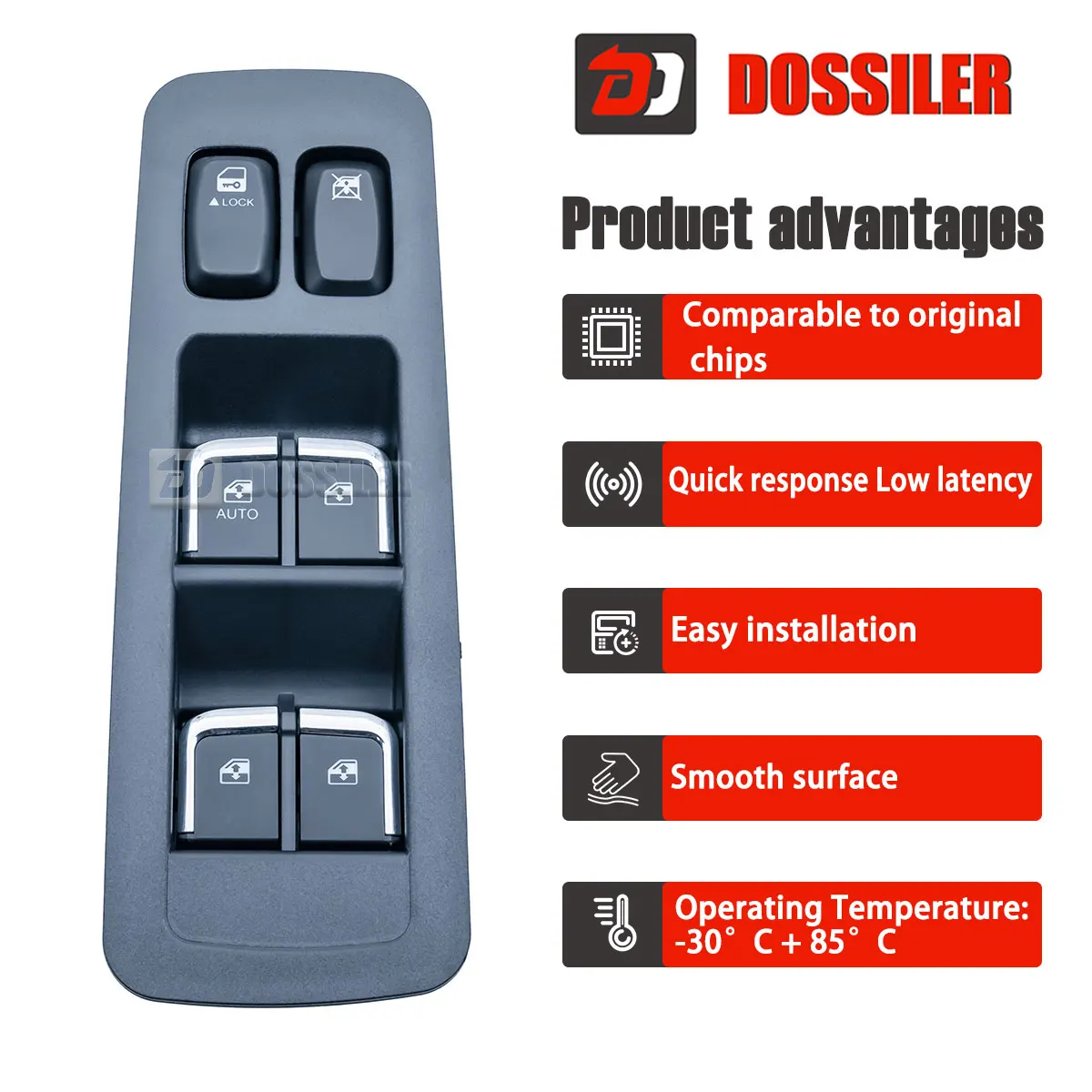 3750030U1512 Dossiler For JAC S5 V7 T6 Electric Power Window Master Control Switch Regulator Glass Lift Console 3750040U1510