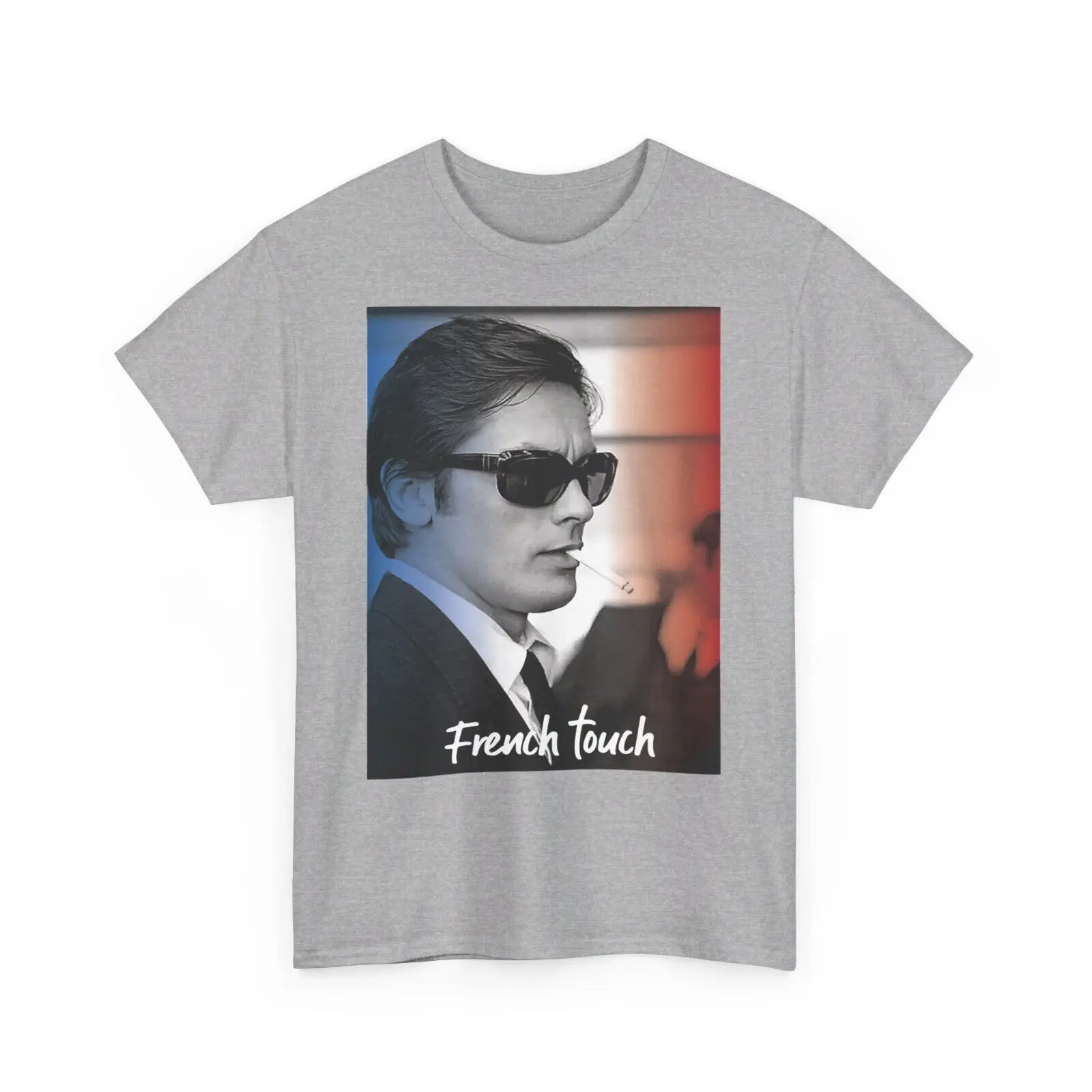 Alain Delon T-Shirt, Legend of French Cinema, Gift Idea, Delon Fan Short Sleeve Tops Tees Cotton Print Tshirts