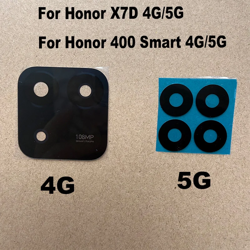 For Honor 400 Smart / X7D 4G 5G Back Camera Lens Rear Camera Glass Cover Replacement With Adhesive Sticker
