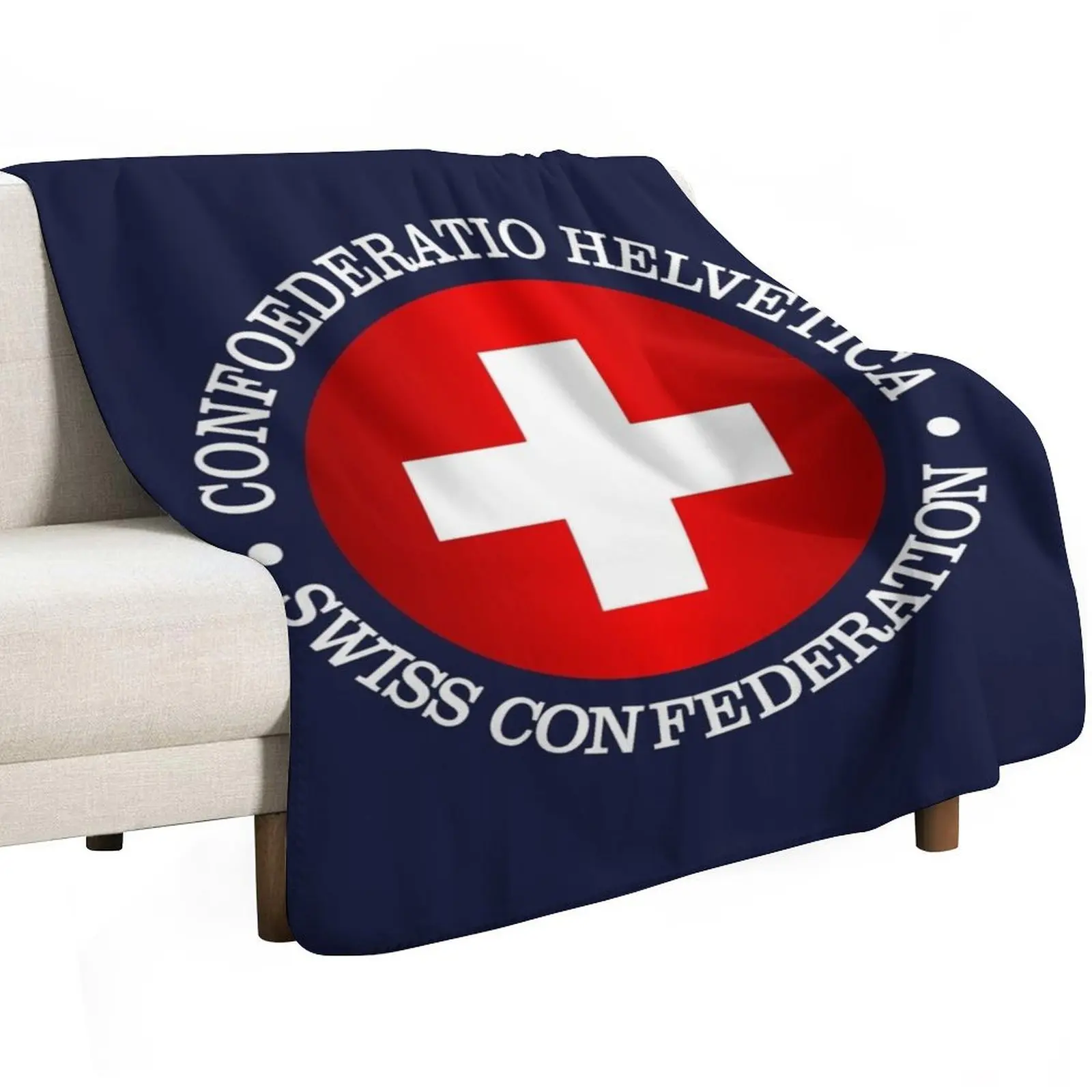 Switzerland (rd) Throw Blanket Soft Plush Plaid Furry for winter Blankets For Sofas Luxury Designer Luxury Thicken Blankets