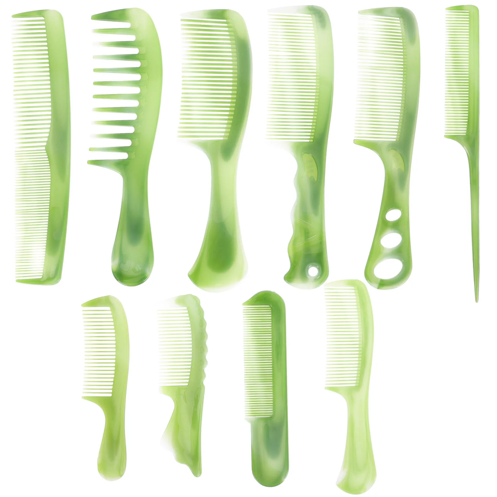 

1 set 1 Set Plastic Hair Combs Detangling Styling Comb For Women Men Salon Fine Wide Tooth Hairdressing Tool Portable