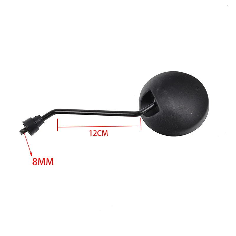 High quality New Universal Motorcycle Rounded Side Back View Mirror Motorbike e-bike Scooter 8mm Rearview Mirrors