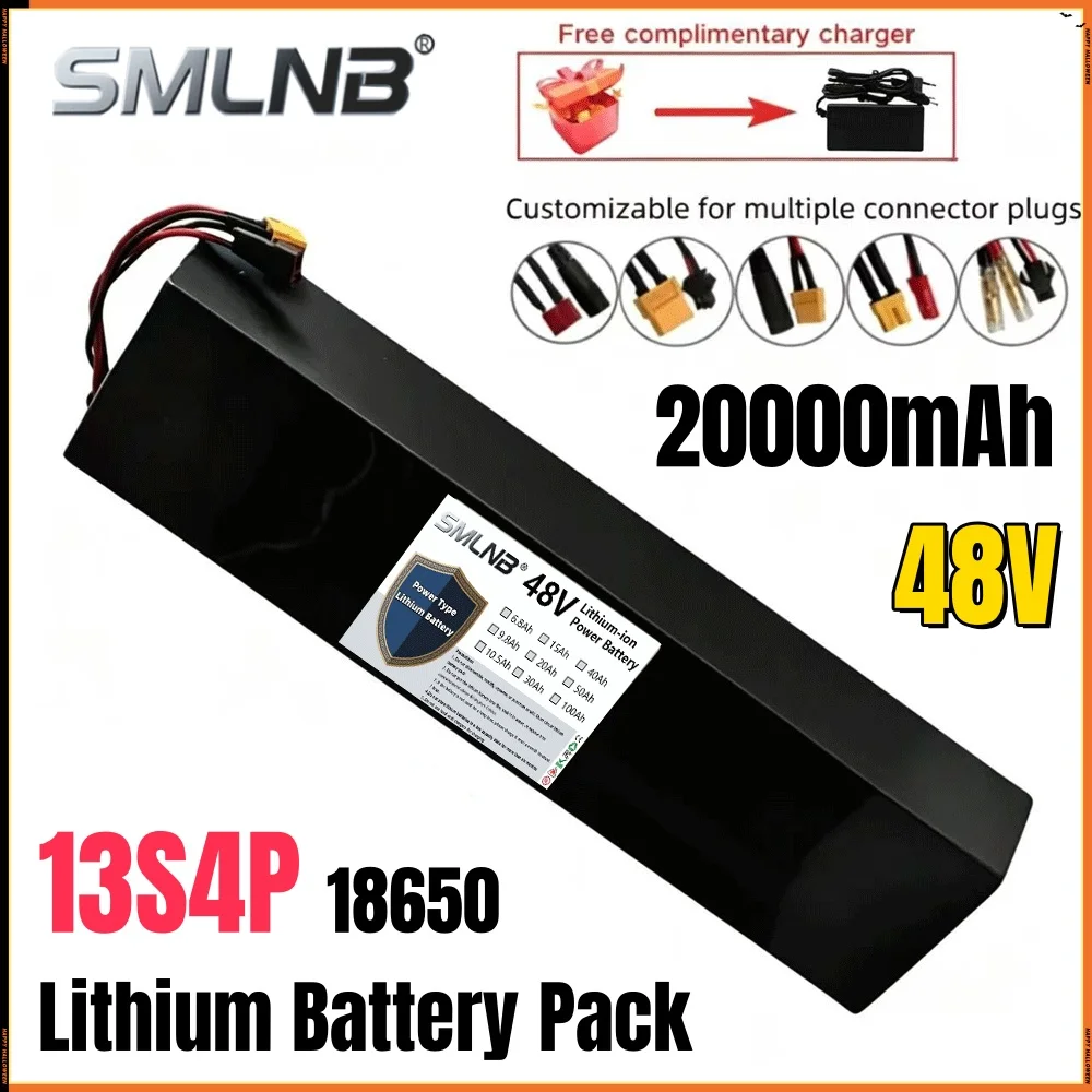 🔧 🔧 18650 48V 20Ah 1000W Li-ion Battery 13S4P 48V Li-ion Battery for 54.6V CitycocoKugoo M4/M4ProBMS Electric Scooter