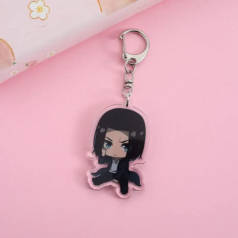 Acrylic Cartoon Anime Pendant Keychains Holder Car Key Chain Key Ring Phone Bag Hanging Jewelry Gifts Accessories Attack OnTitan