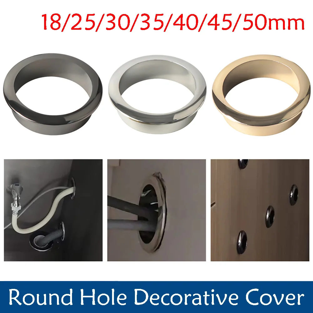 

1-100Pcs Plastic Computer Desk Cable Grommets Wire Hole Cover Cabinet Vent Hole Decor Plug Cable Outlet Port Furniture Hardware