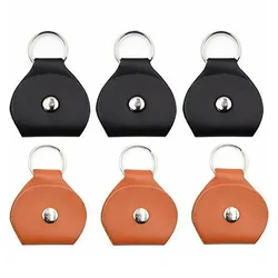 JEPick-Porte-clé en cuir de vache, sac à plectre, étuis de Mediator Bank, 1 à 3 pièces, pack de 6