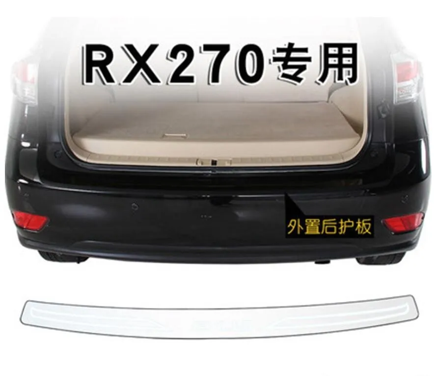 Rear Bumper Protector Trunk Door Sill Cover Trim 2009-2015 Stainless Steel Car Styling for lexus RX 450h 350 270 Accessories