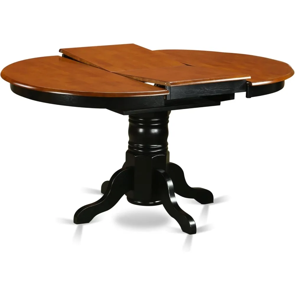 طقم طعام مكون من 5 قطع مع طاولة بيضاوية ووصلة أوراق الفراشة، تتضمن 4 كراسي #5