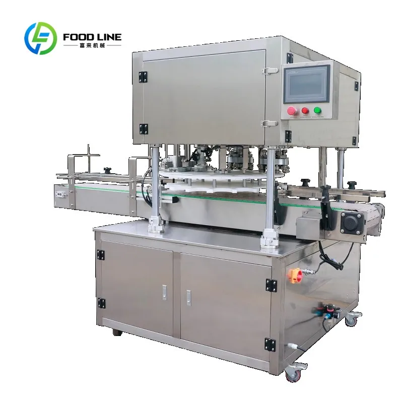 Customized Double Can Seamer PET Plastic Can Sealing Machine for Dried Fruits Industrial Sealing Machine Lid Closing Machine