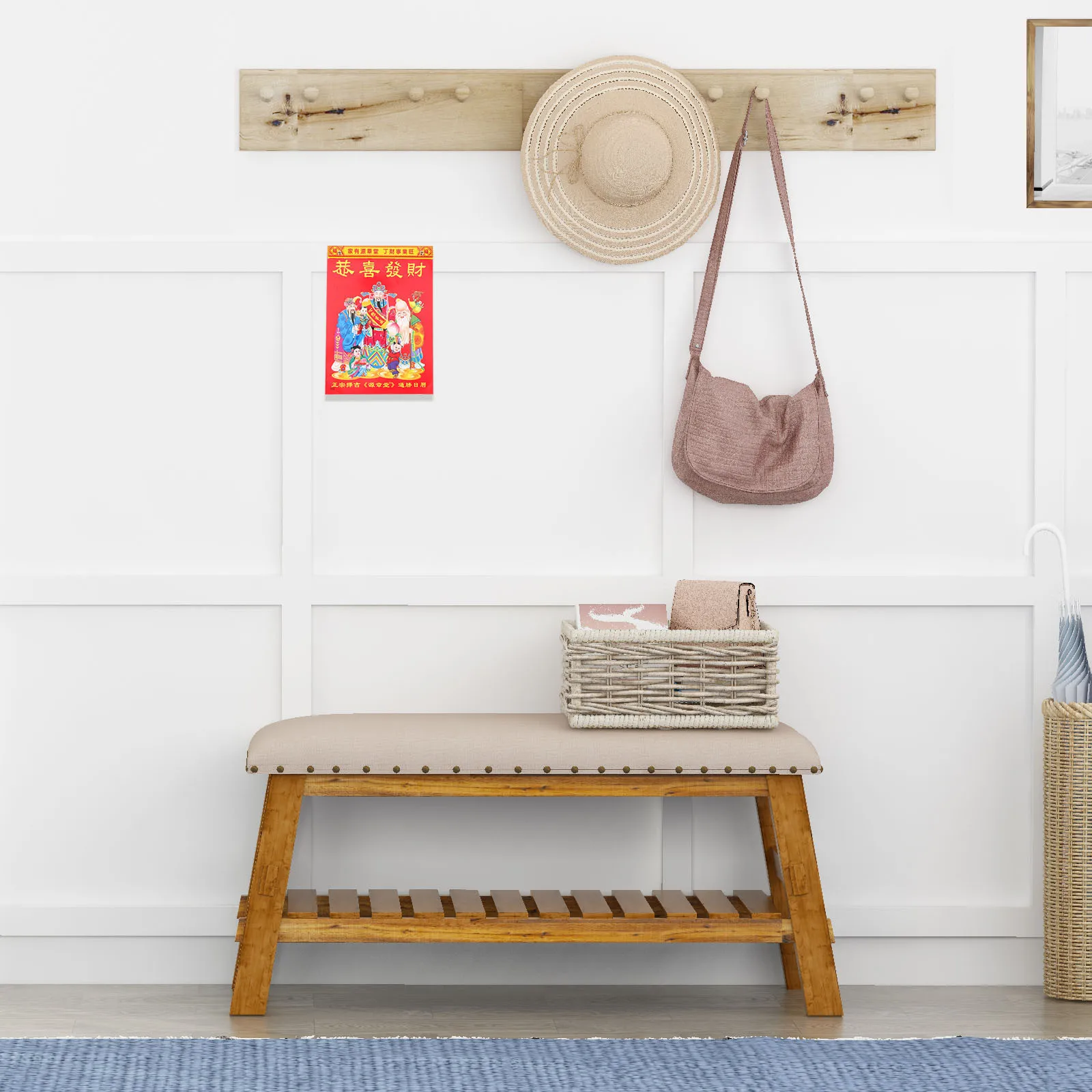 

Старый китайский альманах, настенный 2024, традиционный лунный год дракона, подвесной календарь для домашнего офиса, декора в общежитии, печатный календарь