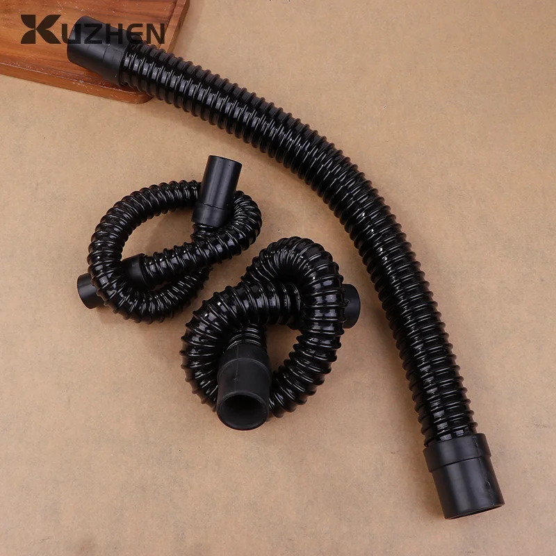 1PCS I.D 20/25/32mm Fish Tank Corrugated Hose Aquarium Corrugated Pipe Soft Rubber Head Inlet And Outlet Hose Water Pipe