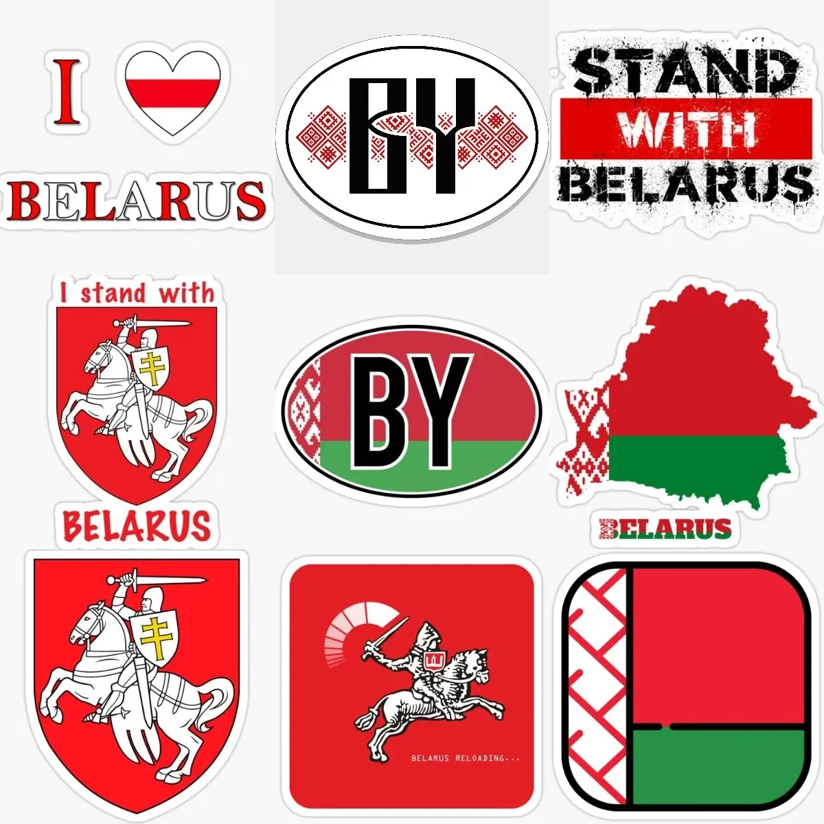 

BY Belarus Flag Map PVC Stickers for Decorate Car Motorcycle Off-road Laptop Camper Van Bicycle Truck Wall Decal Accessories
