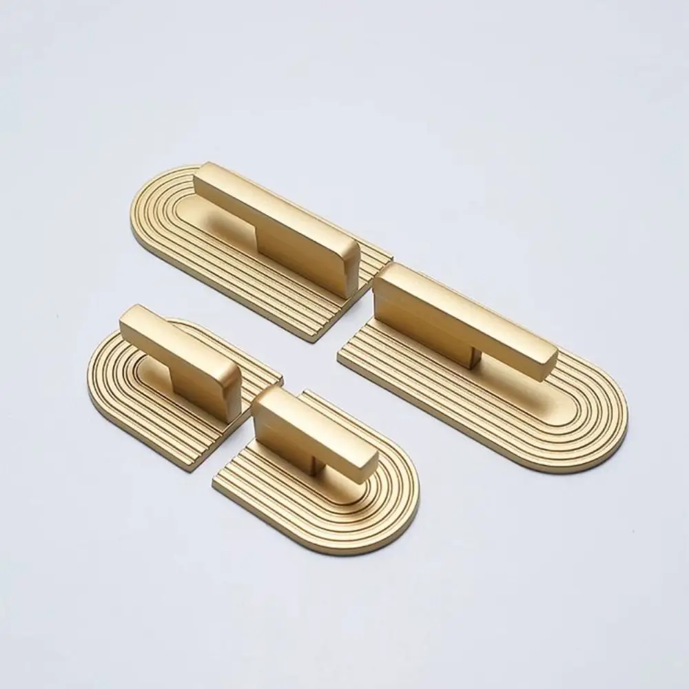 Modern Minimalist 16mm Golden Cupboard Door Knob Golden Zinc Alloy Furniture Handle Simple Lines 32mm Drawer Knob Wardrobe