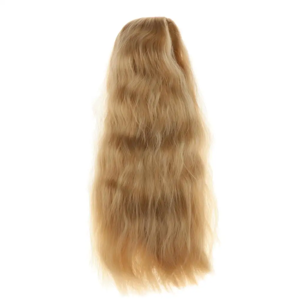 

Long Curly Hair Wig for BJD Dolls 1 3 Size High Temperature Fiber Doll Headpiece Styling