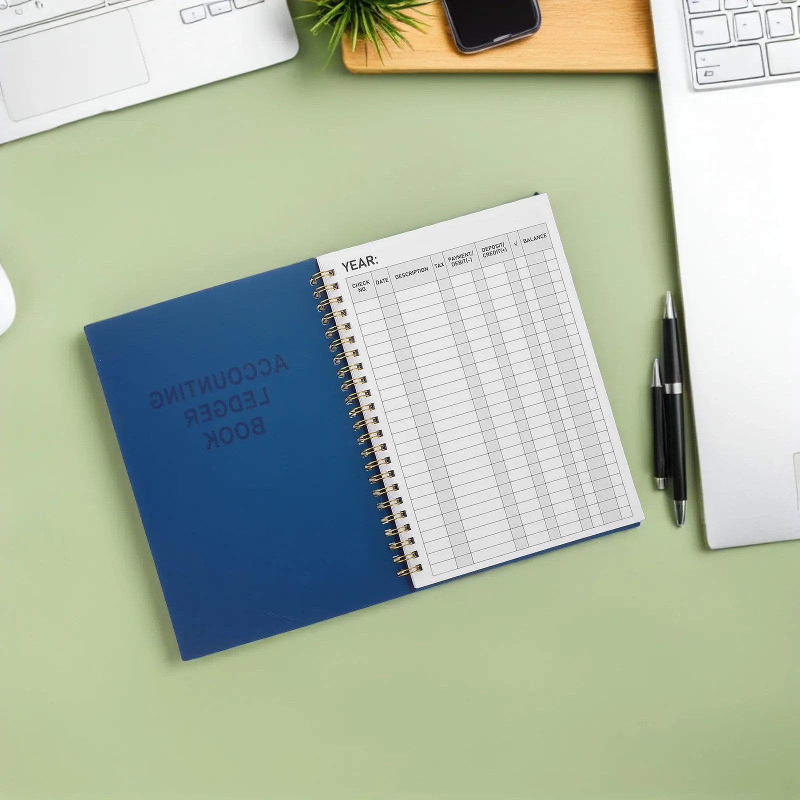 

Accounting Ledger Book 8.5x6 Expense Tracker Notebook Spiral Bound Personal Finance Log Journal Small Business Bookkeeping Home