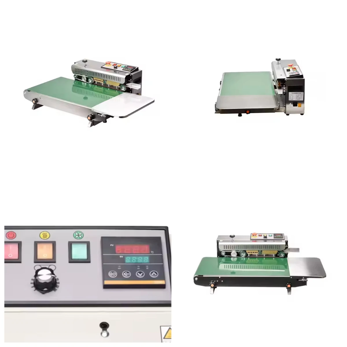 

STLZOEY FR-770 Widening Conveyor Belt Automatic Continuous Food Plastic Film Bag High Load Sealing Machine