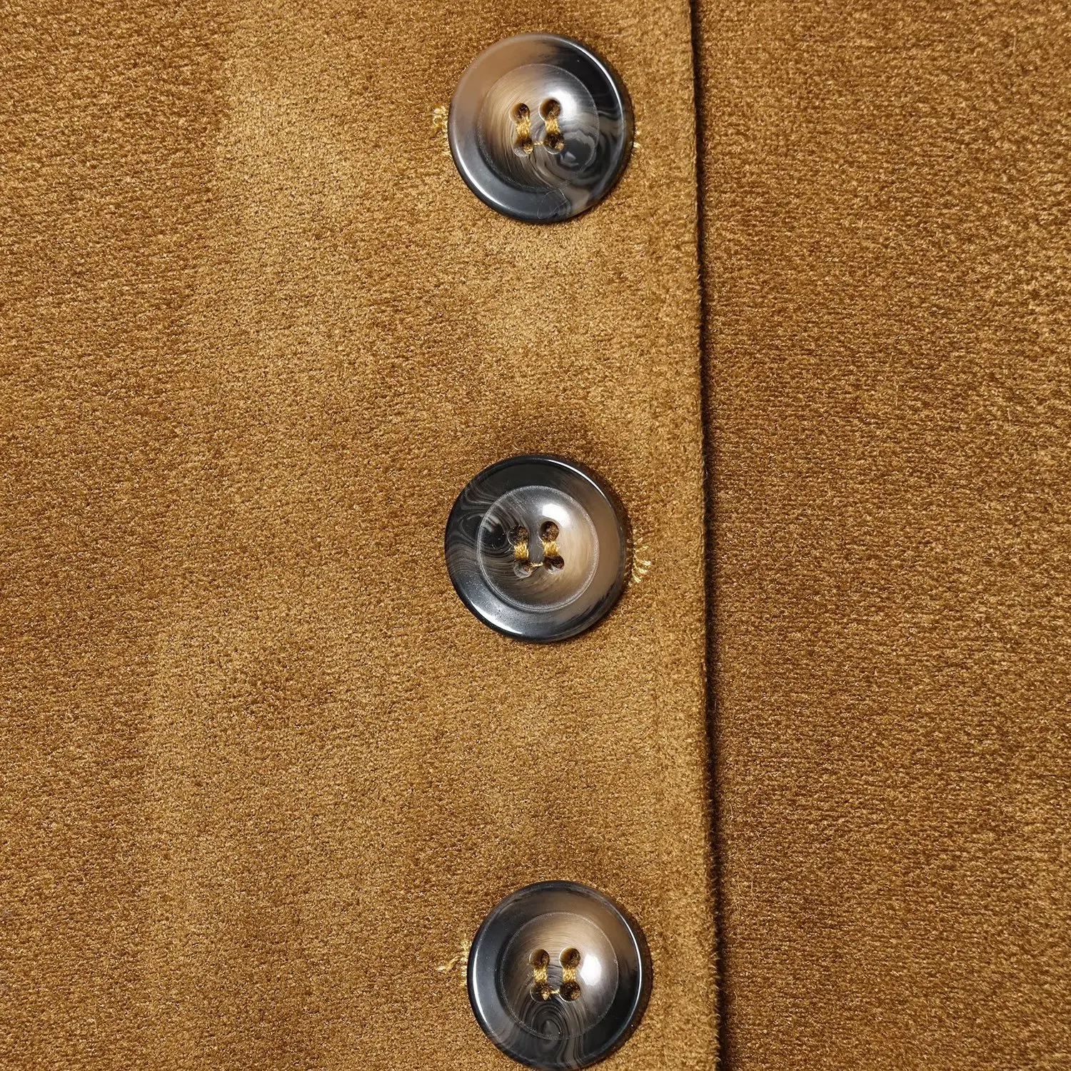 JNLEAOG Faionable ort Cappotto in pelle scamosciata per donna Autunno Nuovo design con bottoni Sle All-Match Sli Capispalla da donna Jaet