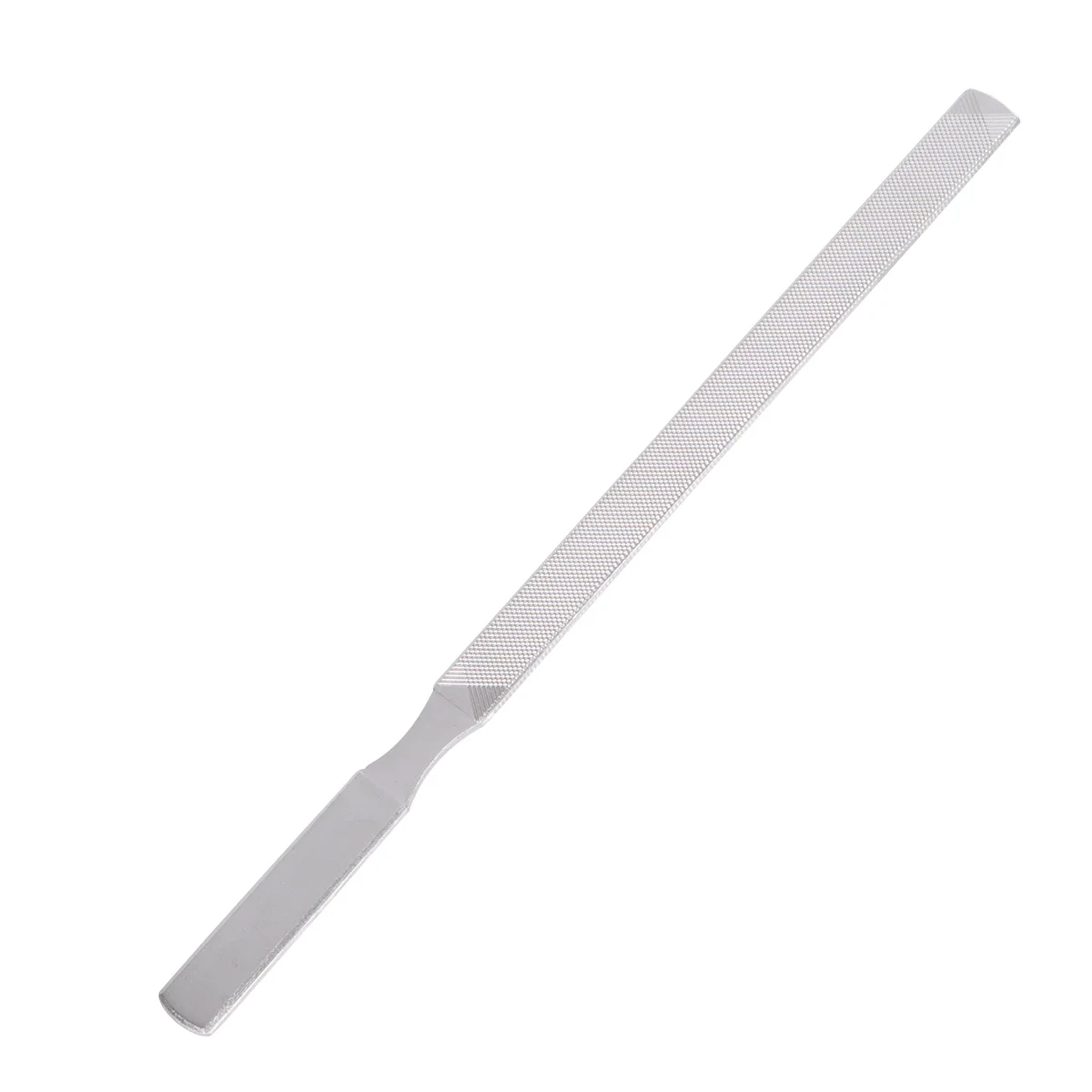 18cm Stainless Steel Nail File Smoother Long Handle Design Professional Manicure Pedicure Tool Durable Easy Grip