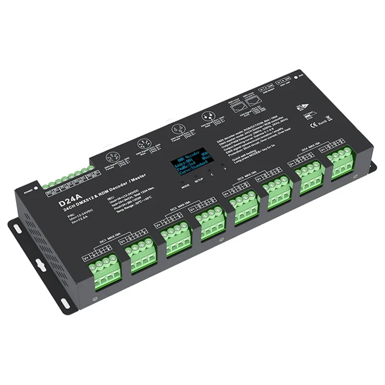 

Декодер DMX512, 24-канальный светодиодный светильник, консоль для программирования выступлений на сцене, модуль оборудования управления отелем