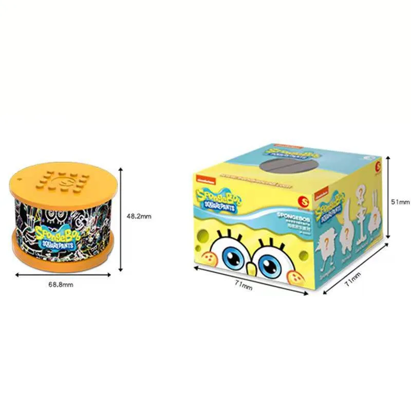 Bob l'éponge SquarePants crabe patron Station poulpe frère figurine bloc de construction Puzzle modèle poupée boîte aveugle jouets enfants cadeaux