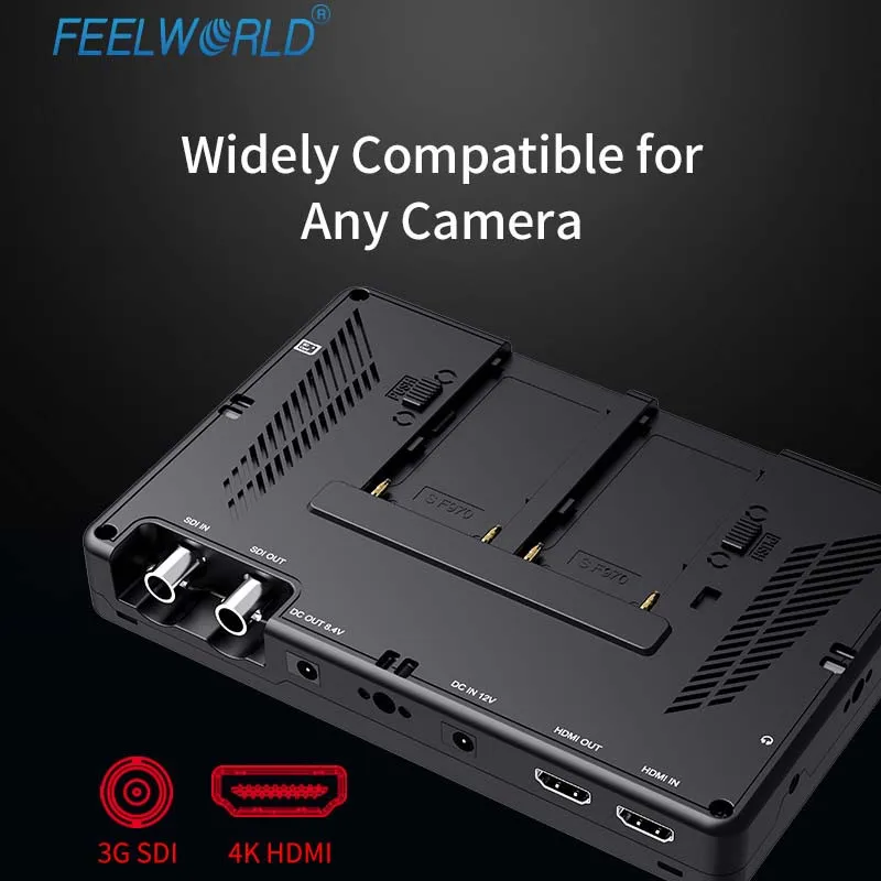 كاميرا Feelworld LUT7S مراقبة ميدانية 7 بوصة 2200nits IPS عرض OEM شعار مخصص شاشة بدء التشغيل مع شاشة لمس موجية #3