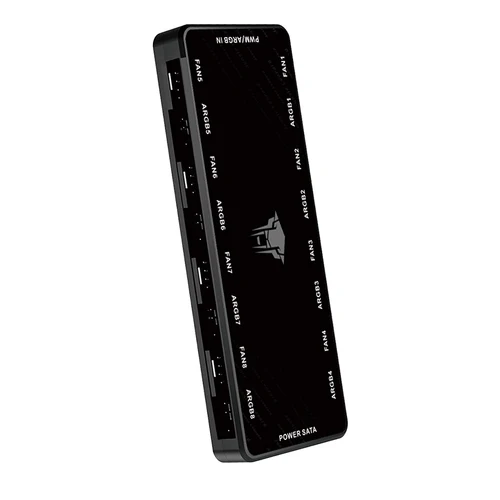 Imagen 2 del producto Hub ARGB PWM 8 Puertos para Ventiladores – Divisor Magnético 2 en 1 (5V3PIN) – Jungle Leopard JL8