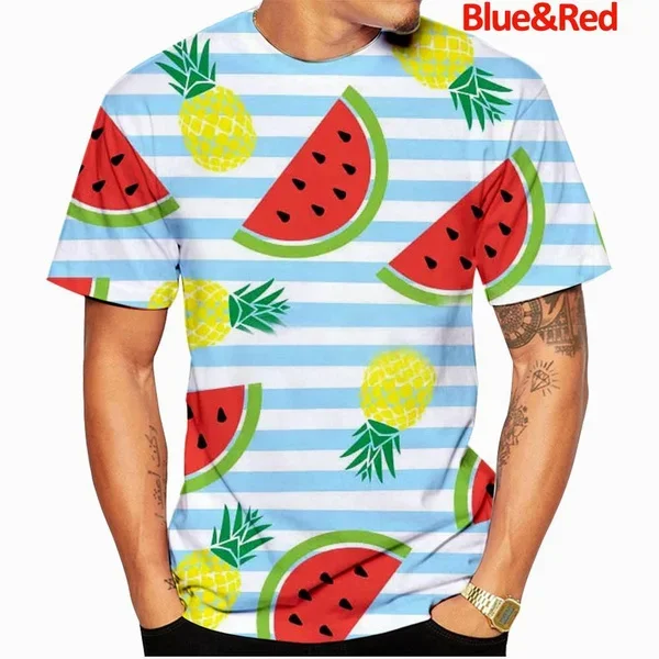 Men/Women Short Sleeve T Shirt Watermelon Seed Fruit T Shirt