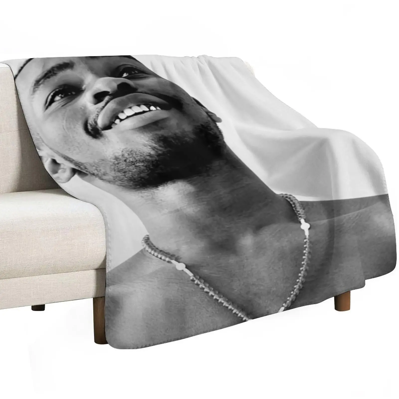 The rapper lyrics Throw Blanket for sofa Furry Plush Hairy funny gift Flannels Blankets