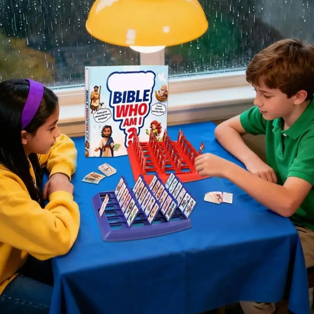 Indovina chi sono Gioco da tavolo Interazione genitore-figlio Giocattolo Ragionamento logico Puzzle per bambini Indovina me il mio personaggio Scacchiera