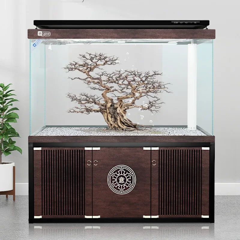 Fish Tank Large Glass Eco Fish Tank Accessories Fish Tank Cabinet Glass Aquarium