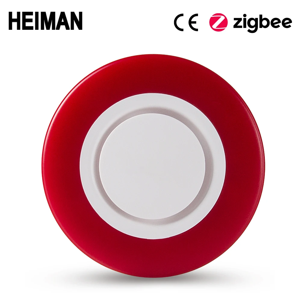 HEIMAN Zigbee 3.0 smart Strobe flash Siren Horn alarm Sound with 95DB big sounds to threaten thief HA1.2