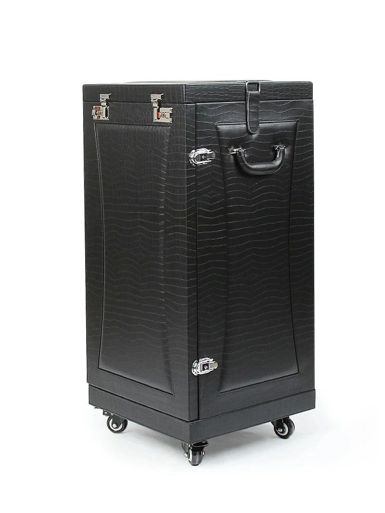 

Large capacity jewelry cabinet with lock universal wheel exhibition jewelry storage box high-end
