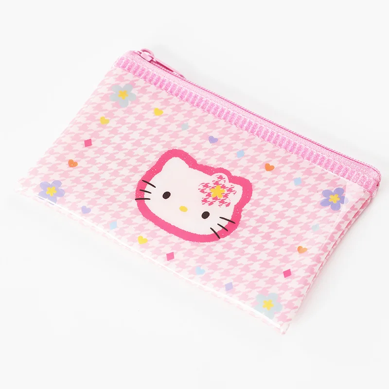 sanrio hello kitty cartoon storage bag PVC waterproof storage kuromi children\'s cute bag toy ziplock Christmas present anime