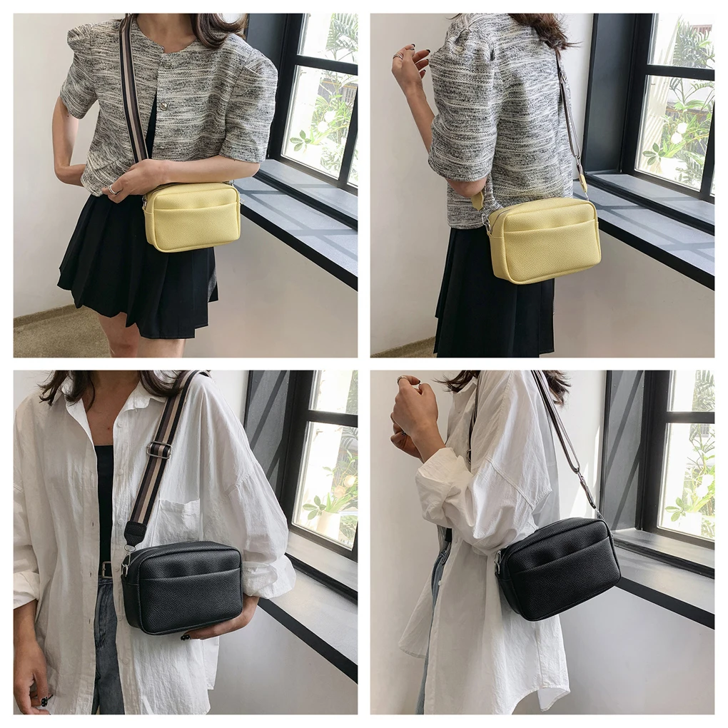 Adjustable Strap Women S Handbag With Wide Application Fashion Versatility Shoulder Crossbody Bag yellow