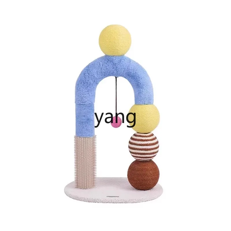 

LMM vertical hemp rope cat scratching column scratching ball does not drop debris cute cat toys