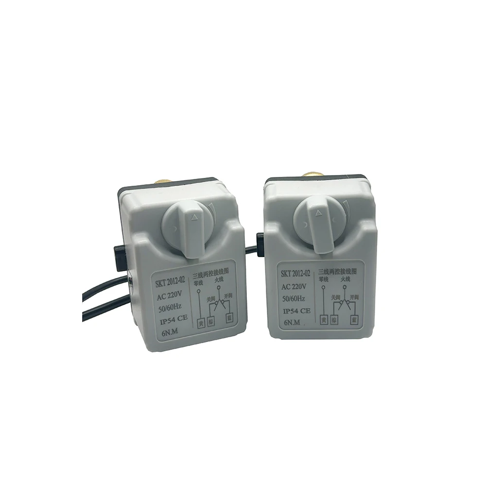 Электромагнитный клапан AC220V DC24V DC12V Motorized Ball Valve Actuator 3-Wire 2 Control Electric Ball Valve Motor With Manual Switch Пневматика — деталь 4