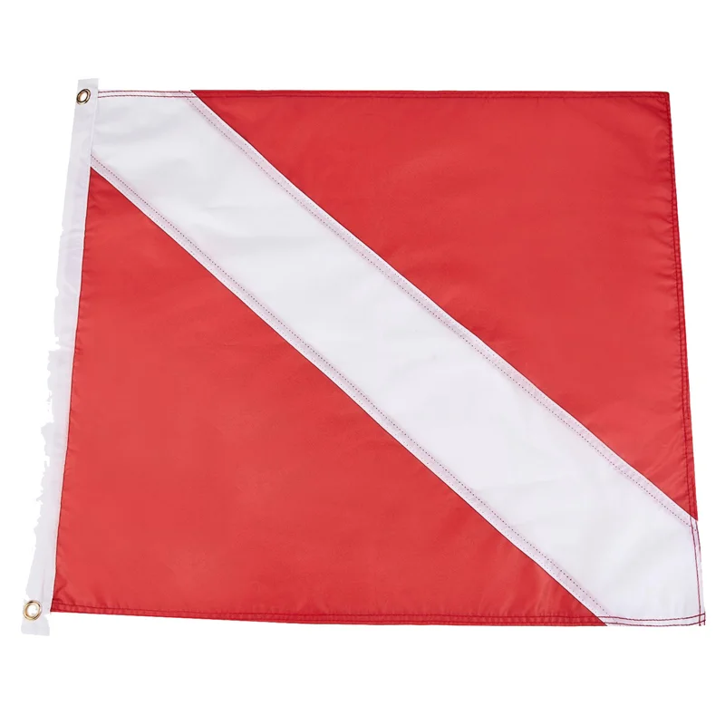 Scuba Diving Flag Boat Signal Flag Snorkeling Boat Signal Floater Flag for Underwater Scuba Diving