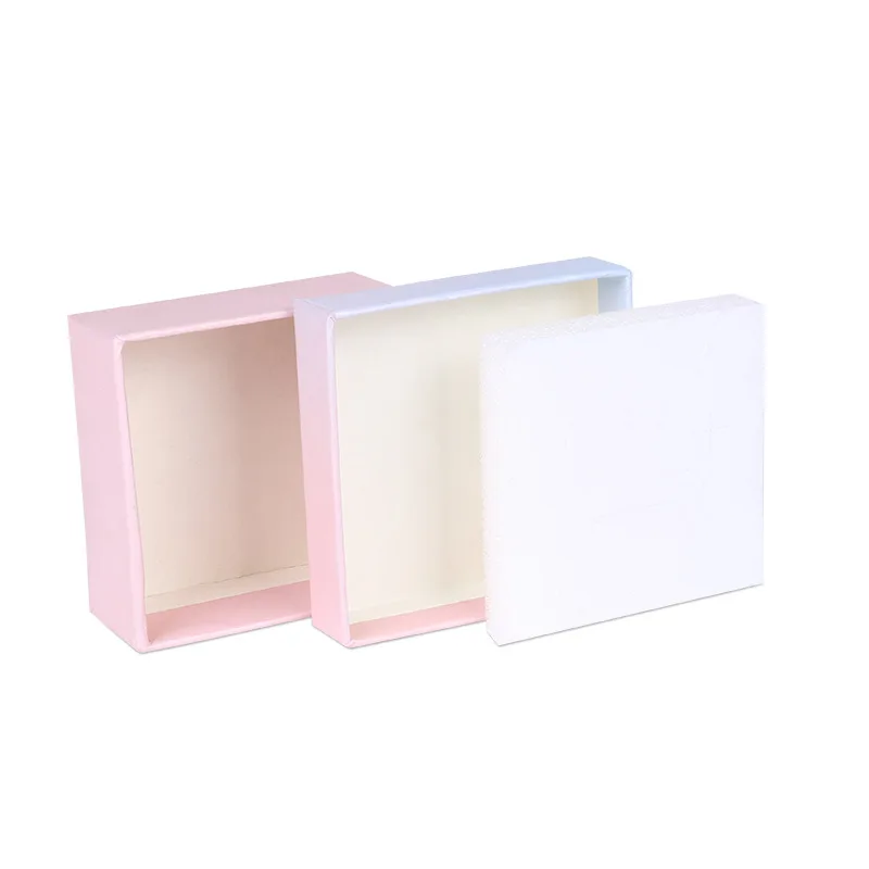 4 Sizes Paper Packaging Box For Jewelry Gradient Color Gift Jewelry Box Earring Bracelet Necklace Storage Box Gift Packaging Box