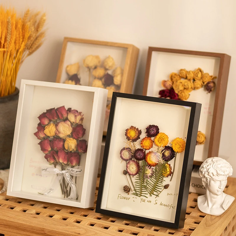 

3D Photo Frame Hollow 3cm 5cm Dried Flower Specimen Holder Handmade DIY Handwork Display Picture Frame Home Decoration