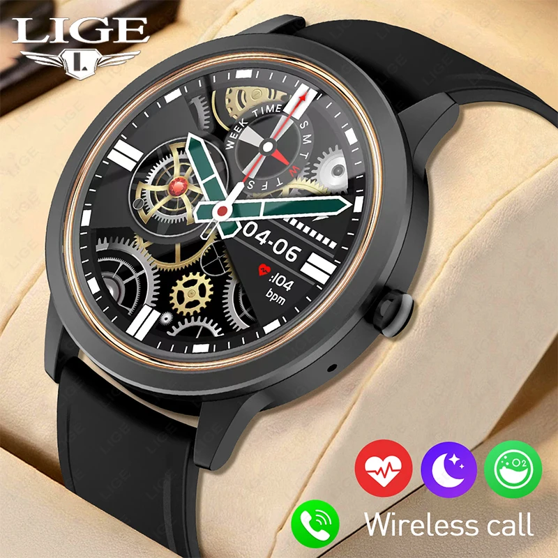 

LIGE Smart Watch For Men Women IP67 Waterproof Sleep Heart Rate Monitor Men Watch Sport Fitness Bluetooth Call Ladies Smartwatch