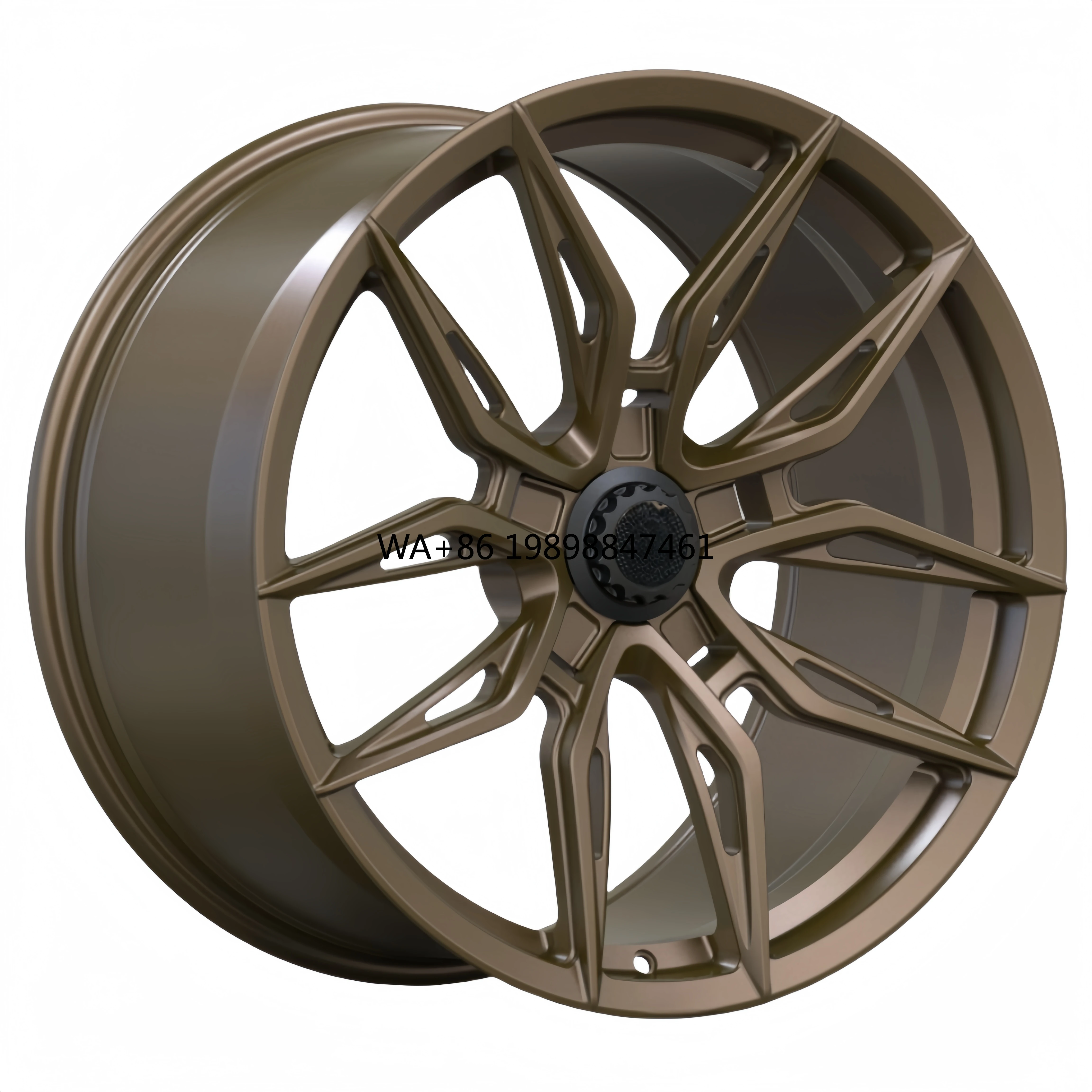 

New Custom Concave Alloy Wheels 15-24 Inch 5x112 5x114.3 5x120 Monoblock Bronze Gold Car Rims for F30 E90 E60 X5 A3 A4 A6 Q5