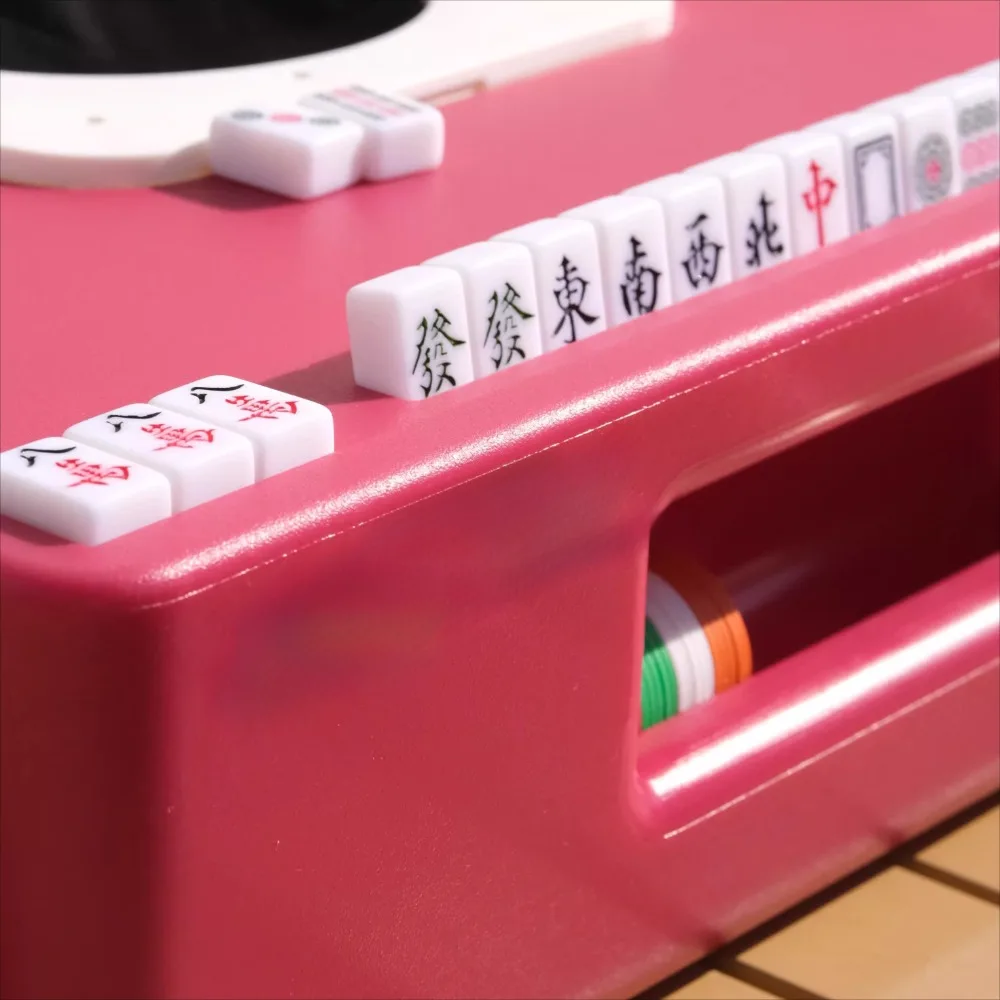 Portable Mini Automatic Mahjong Machine Outdoor Travel Dorm Camping Small Electric Mahjong Table Gift