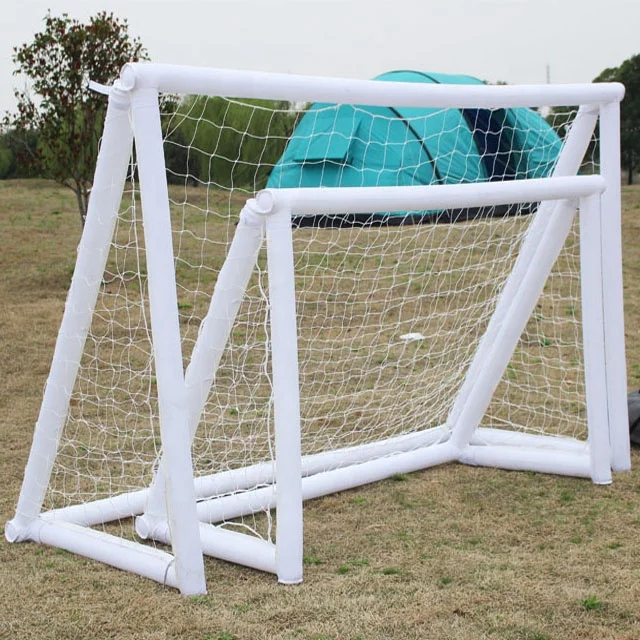 Juego de portería de fútbol plegable portátil para niños, tienda deportiva inflable de aire emergente a bajo precio para patio trasero
